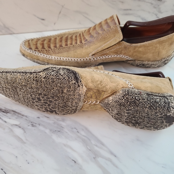 Plateau suede  mans shoes printed leather @S3 beige main image 9